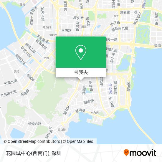 花园城中心(西南门)地图