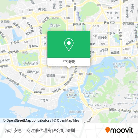 深圳安惠工商注册代理有限公司地图