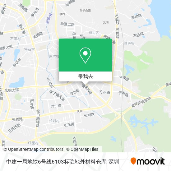 中建一局地铁6号线6103标驻地外材料仓库地图