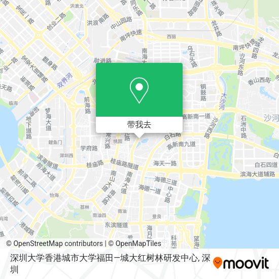 深圳大学香港城市大学福田—城大红树林研发中心地图
