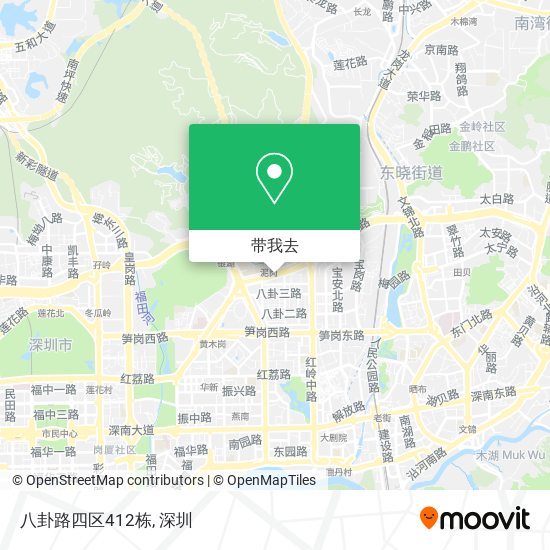 八卦路四区412栋地图