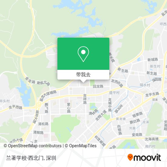 兰著学校-西北门地图