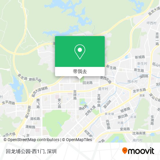 回龙埔公园-西1门地图
