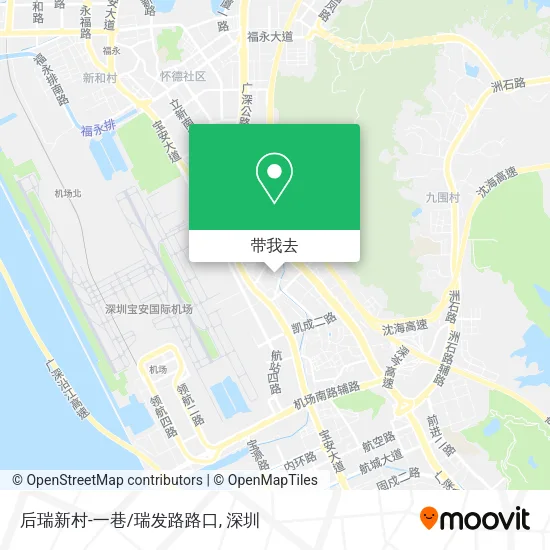 后瑞新村-一巷/瑞发路路口地图