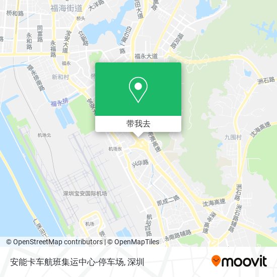 安能卡车航班集运中心-停车场地图