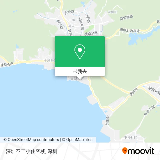 深圳不二小住客栈地图