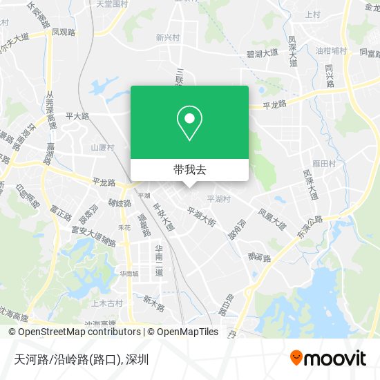 天河路/沿岭路(路口)地图