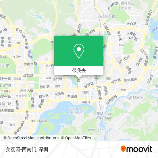 美荔园-西南门地图