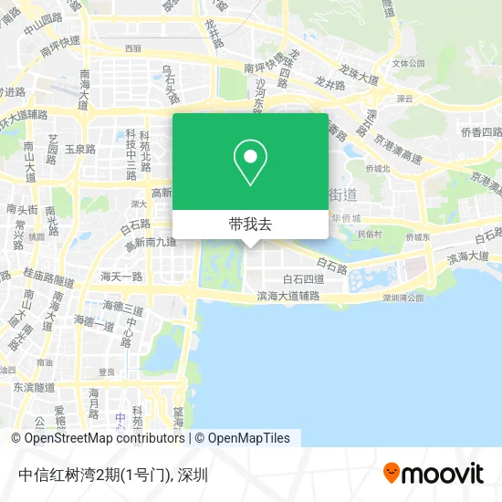 中信红树湾2期(1号门)地图