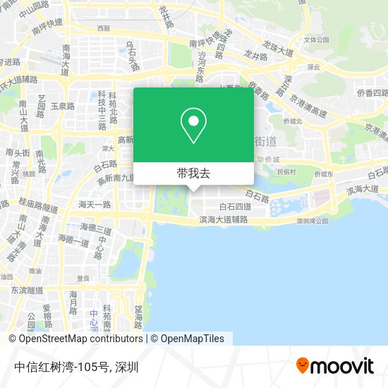 中信红树湾-105号地图