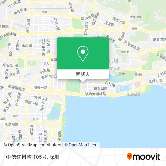 中信红树湾-105号地图