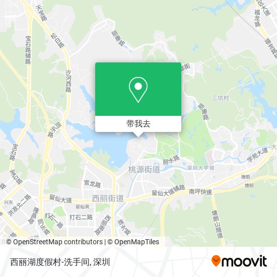 西丽湖度假村-洗手间地图