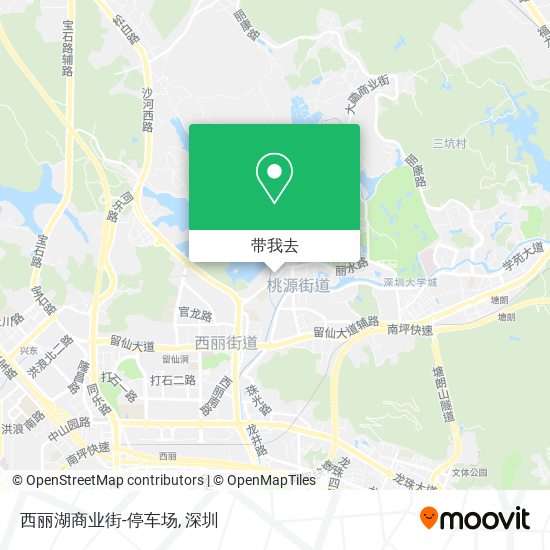 西丽湖商业街-停车场地图