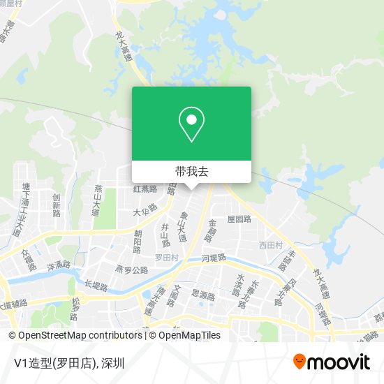 V1造型(罗田店)地图