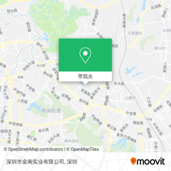 深圳市金南实业有限公司地图