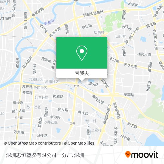 深圳志恒塑胶有限公司一分厂地图