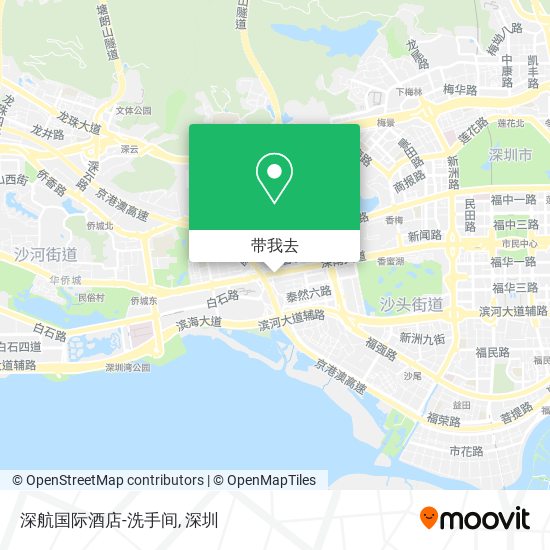 深航国际酒店-洗手间地图