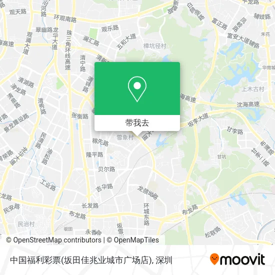 中国福利彩票(坂田佳兆业城市广场店)地图