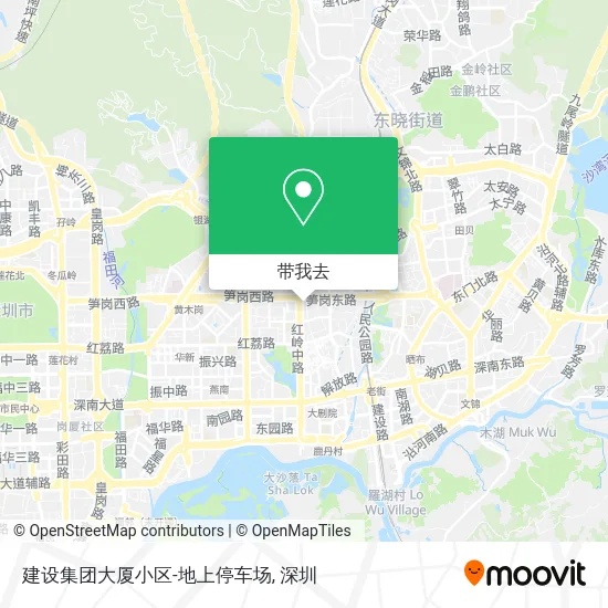 建设集团大厦小区-地上停车场地图