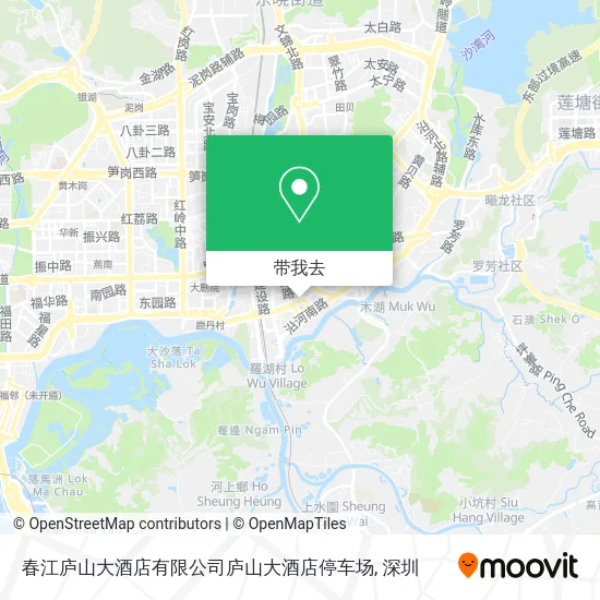 春江庐山大酒店有限公司庐山大酒店停车场地图
