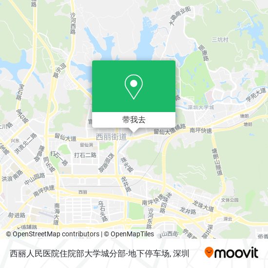西丽人民医院住院部大学城分部-地下停车场地图