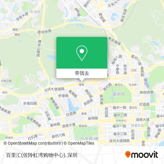 百里汇(佐阾虹湾购物中心)地图