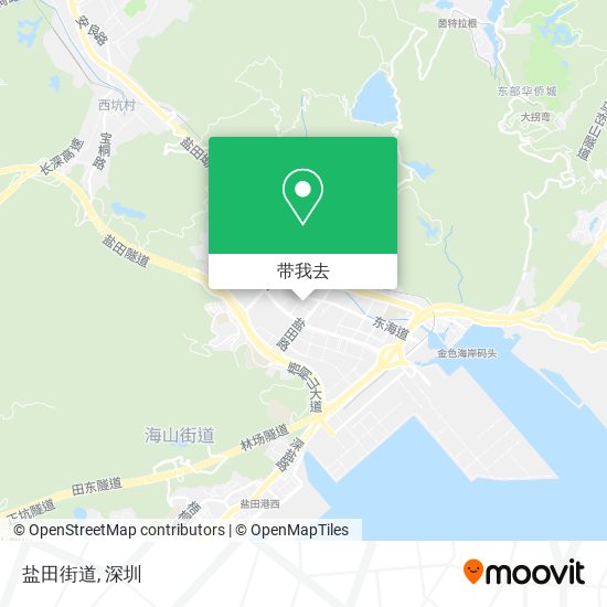 盐田街道地图
