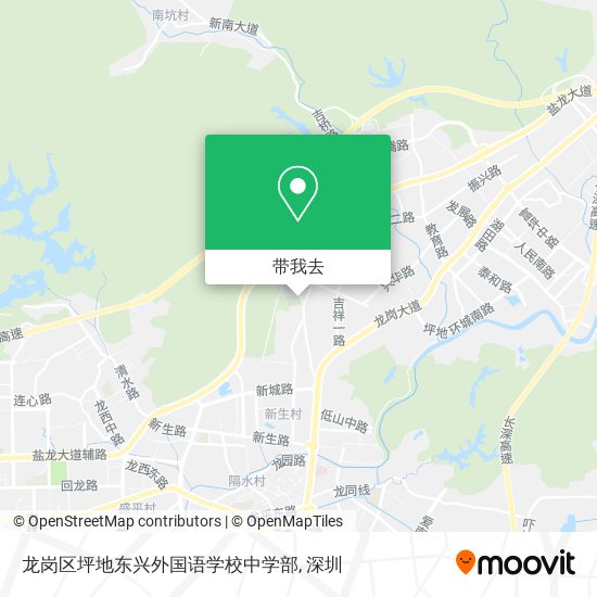 龙岗区坪地东兴外国语学校中学部地图