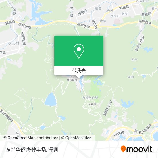 东部华侨城-停车场地图