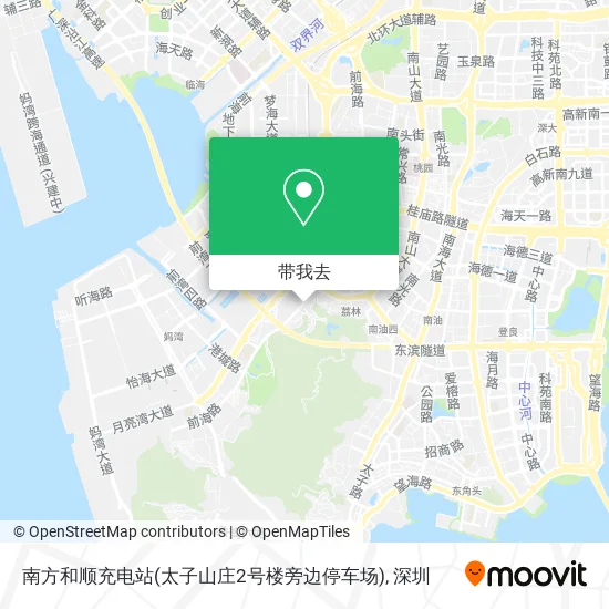 南方和顺充电站(太子山庄2号楼旁边停车场)地图