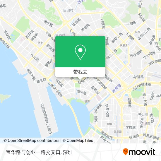宝华路与创业一路交叉口地图