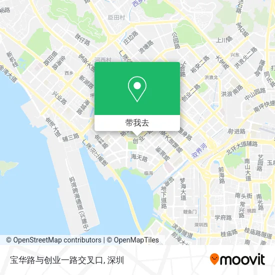 宝华路与创业一路交叉口地图