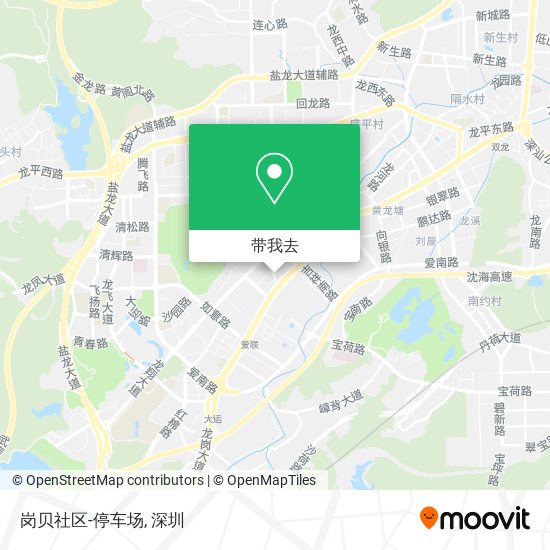 岗贝社区-停车场地图