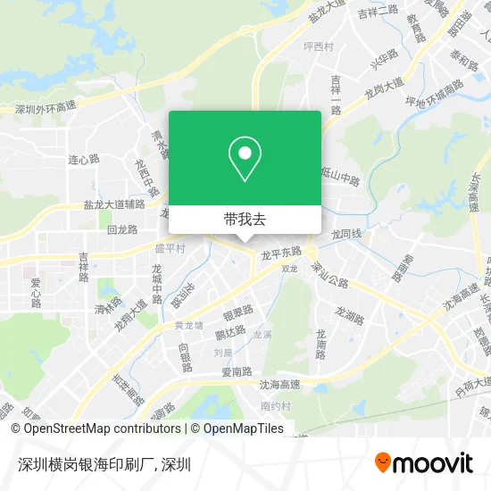 深圳横岗银海印刷厂地图