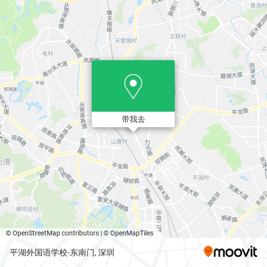 平湖外国语学校-东南门地图