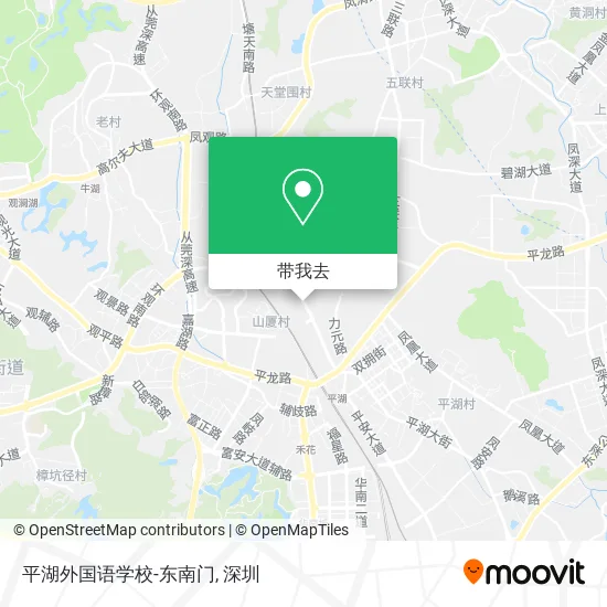 平湖外国语学校-东南门地图