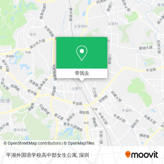 平湖外国语学校高中部女生公寓地图