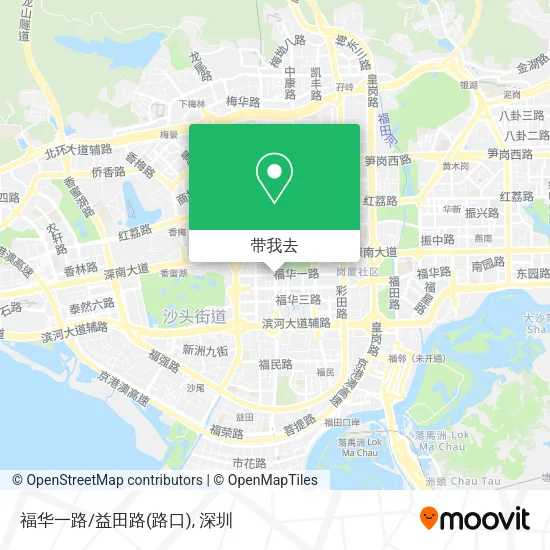 福华一路/益田路(路口)地图
