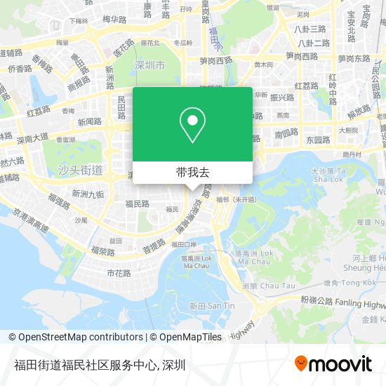 福田街道福民社区服务中心地图