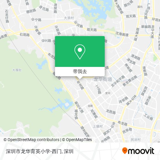 深圳市龙华育英小学-西门地图