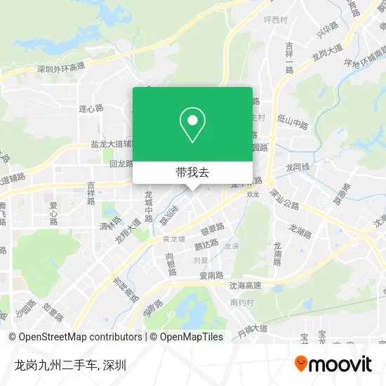 龙岗九州二手车地图
