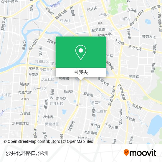 沙井北环路口地图