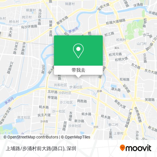 上埔路/步涌村前大路(路口)地图