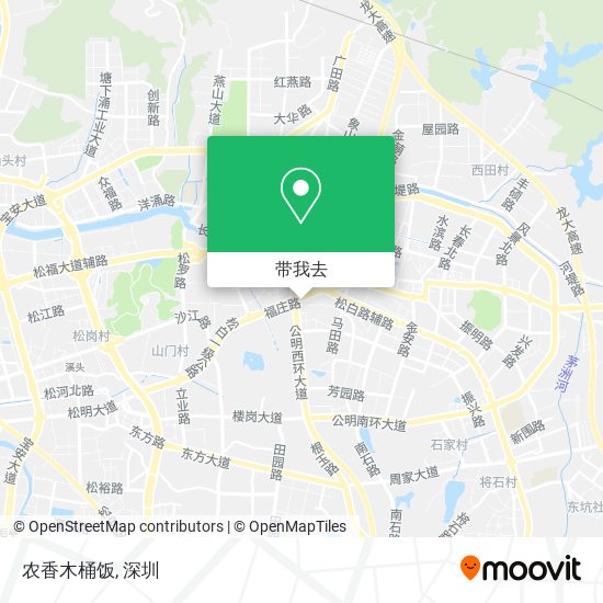 农香木桶饭地图