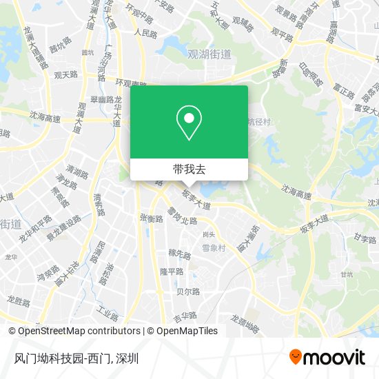 风门坳科技园-西门地图