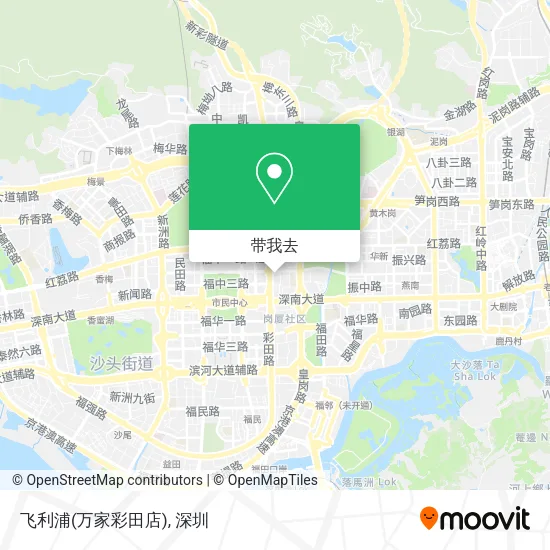 飞利浦(万家彩田店)地图