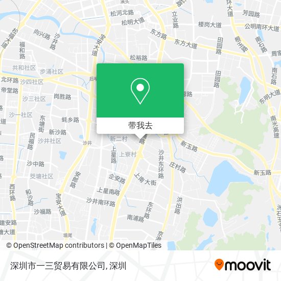 深圳市一三贸易有限公司地图