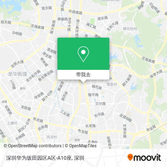 深圳华为坂田园区A区-A10座地图