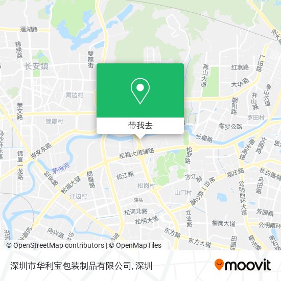 深圳市华利宝包装制品有限公司地图