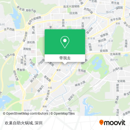 欢巢自助火锅城地图